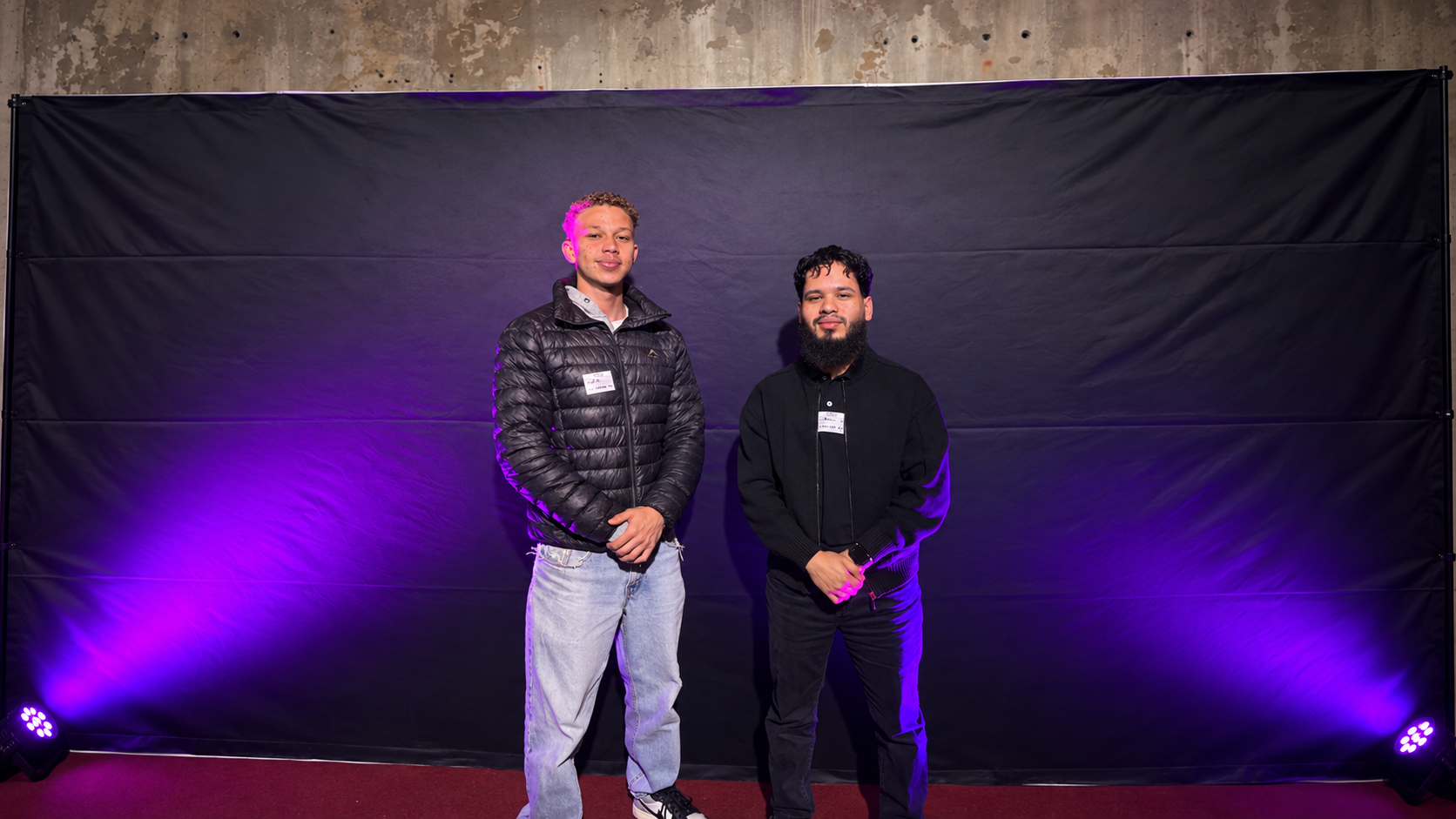Zach and Abdul-Qadir together at a LekkerAI event